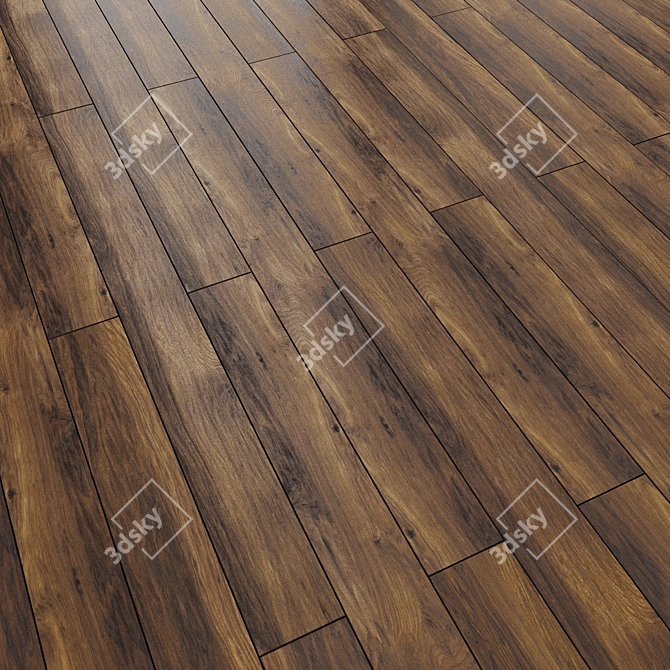 Versatile Parquet Designs: Linear, Chevron, Herringbone 3D model image 1