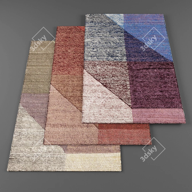 Contemporary High-Res Rugs 3D model image 1