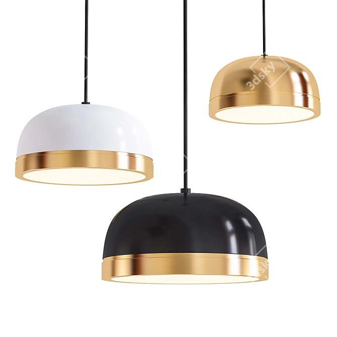 Ragi Round Pendant Light 3D model image 1