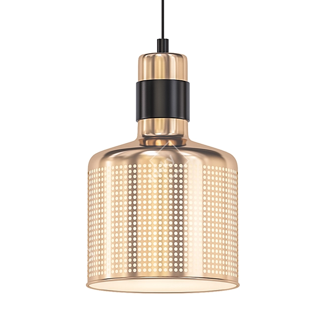 FARA Modern Brass Pendant 3D model image 1