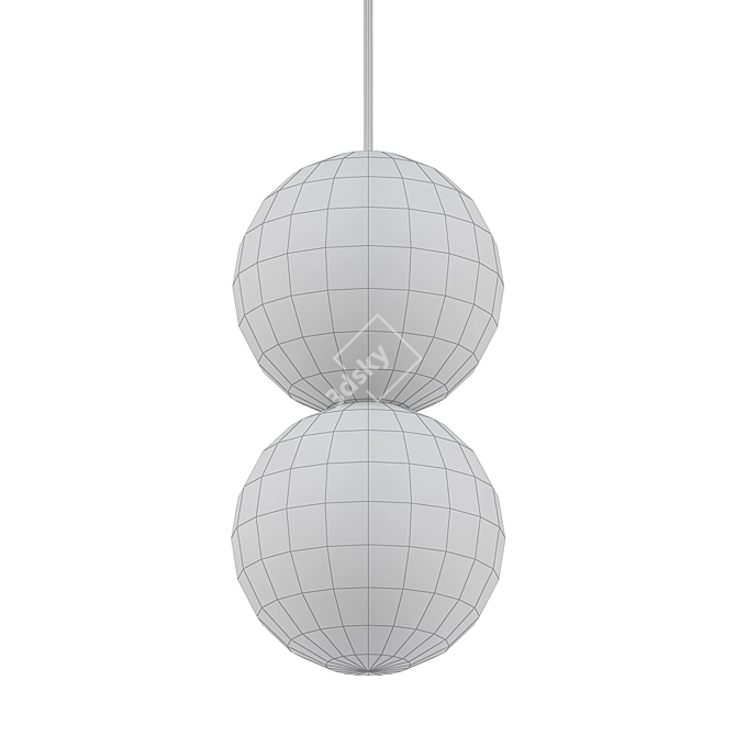 BERRIT Geometric Pendant Light 3D model image 2