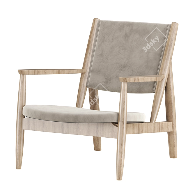 Summit Lounge Chair: Sleek Modern Design 3D model image 1