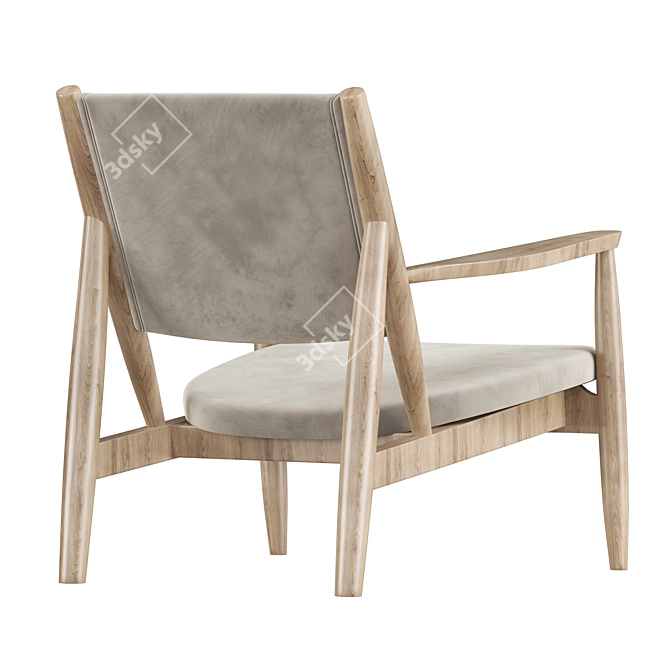 Summit Lounge Chair: Sleek Modern Design 3D model image 4