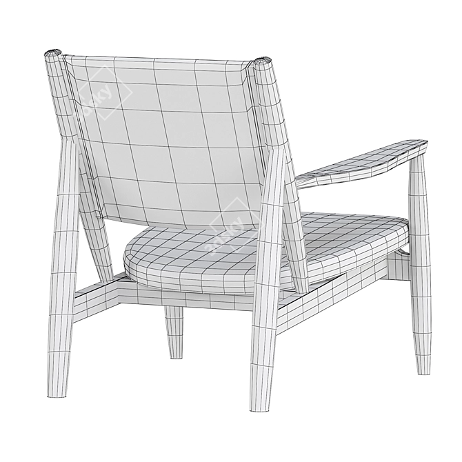 Summit Lounge Chair: Sleek Modern Design 3D model image 7