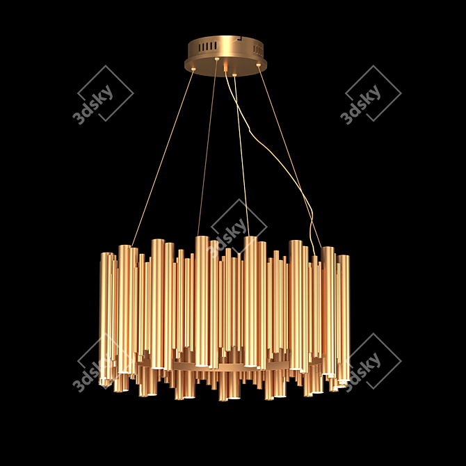 Luxury Margo Chandelier: Elegant Illumination in Style 3D model image 1