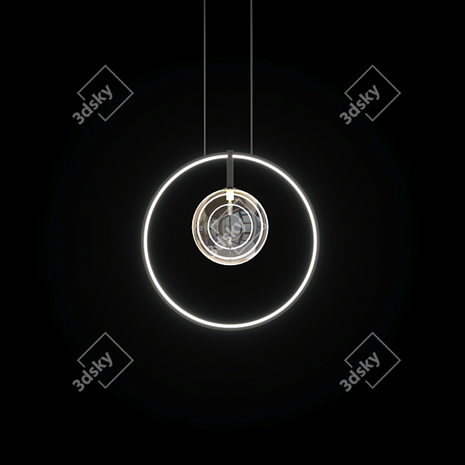 Minimalist Pendant Light Collection 3D model image 4