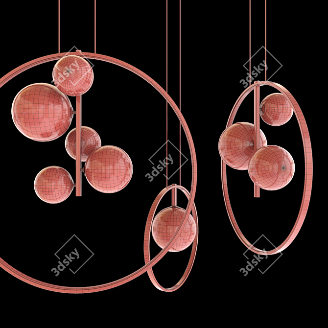 Minimalist Pendant Light Collection 3D model image 5