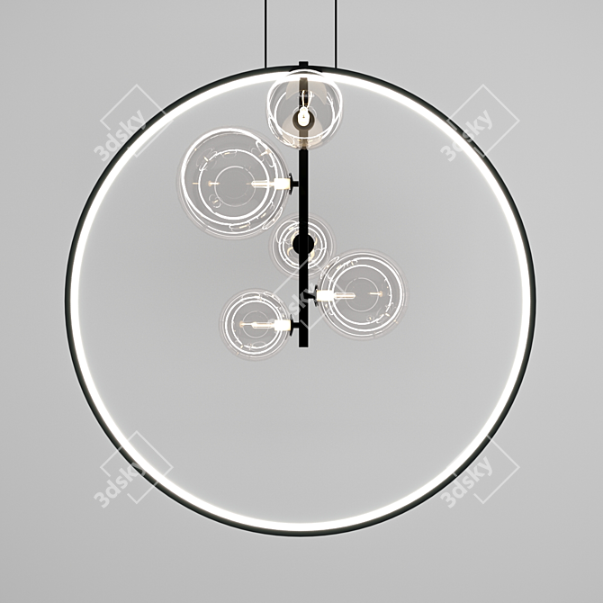 Minimalist Pendant Light Collection 3D model image 7