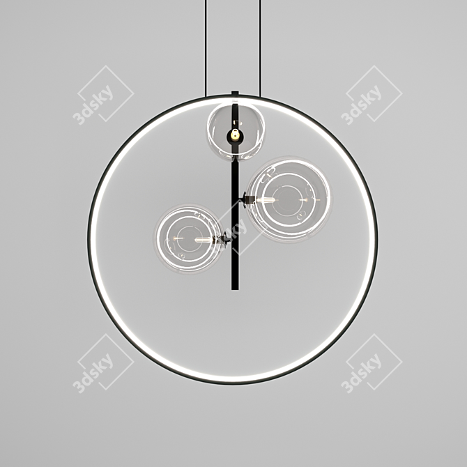 Minimalist Pendant Light Collection 3D model image 8