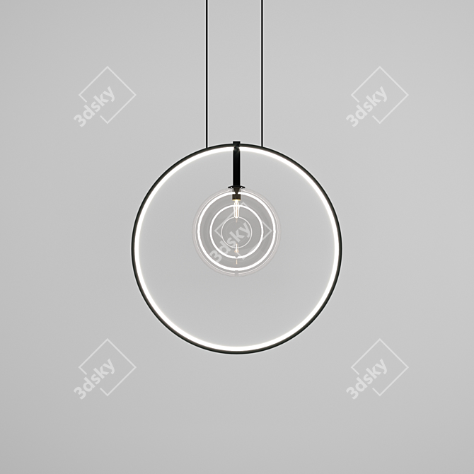 Minimalist Pendant Light Collection 3D model image 9