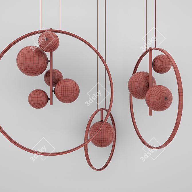 Minimalist Pendant Light Collection 3D model image 10