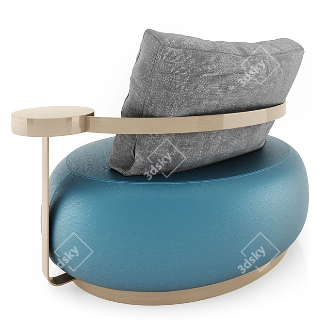 Botero Armchair: Sumptuous Comfort 3D model image 5
