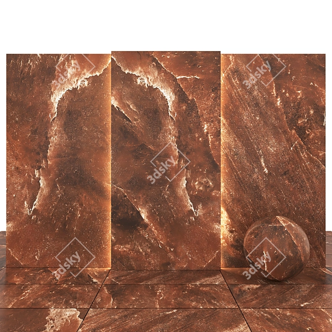 Celtic Red Stone: Textured Slabs & Tiles 3D model image 1
