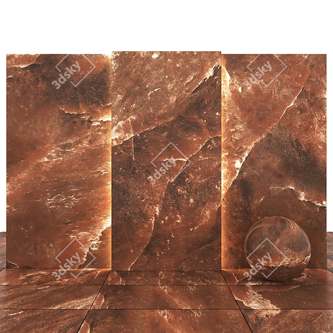 Celtic Red Stone: Textured Slabs & Tiles 3D model image 2