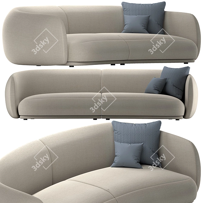 Modern Moroso Pacific Sofa 3D model image 1