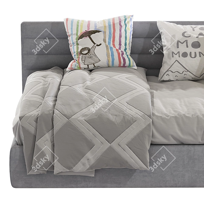 Modern Sofa Bed in 2 Stylish Colors | 90x200 cm  3D model image 7