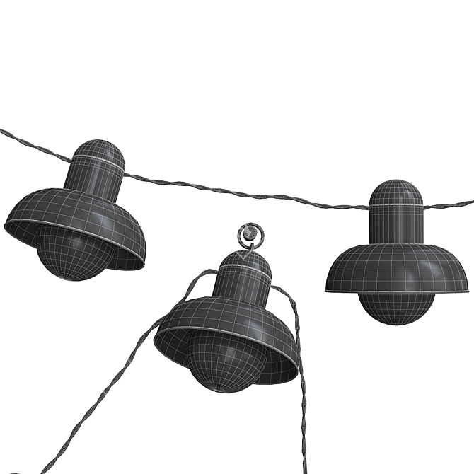 Solar Garden String Lights: Solvinden by Ikea 3D model image 3