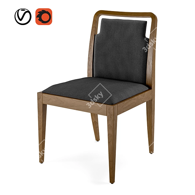 Accento DAFNE S: Modern and Stylish Chair 3D model image 1