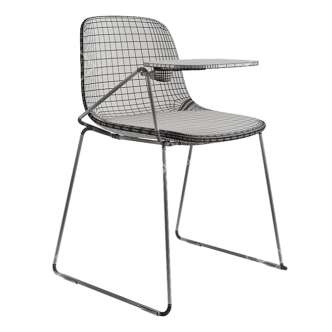 Elegant Seela S315 Chair: Perfect Blend of Style and Comfort! 3D model image 4