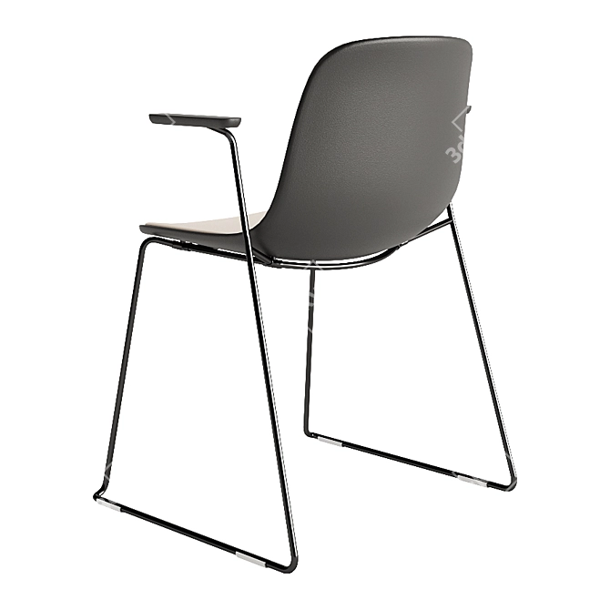 Elegant Seela S314 Chair 3D model image 2