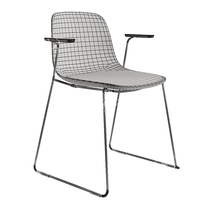 Elegant Seela S314 Chair 3D model image 3