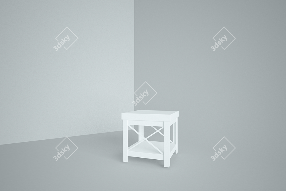 Mediterranean-Style Nightstand 3D model image 1