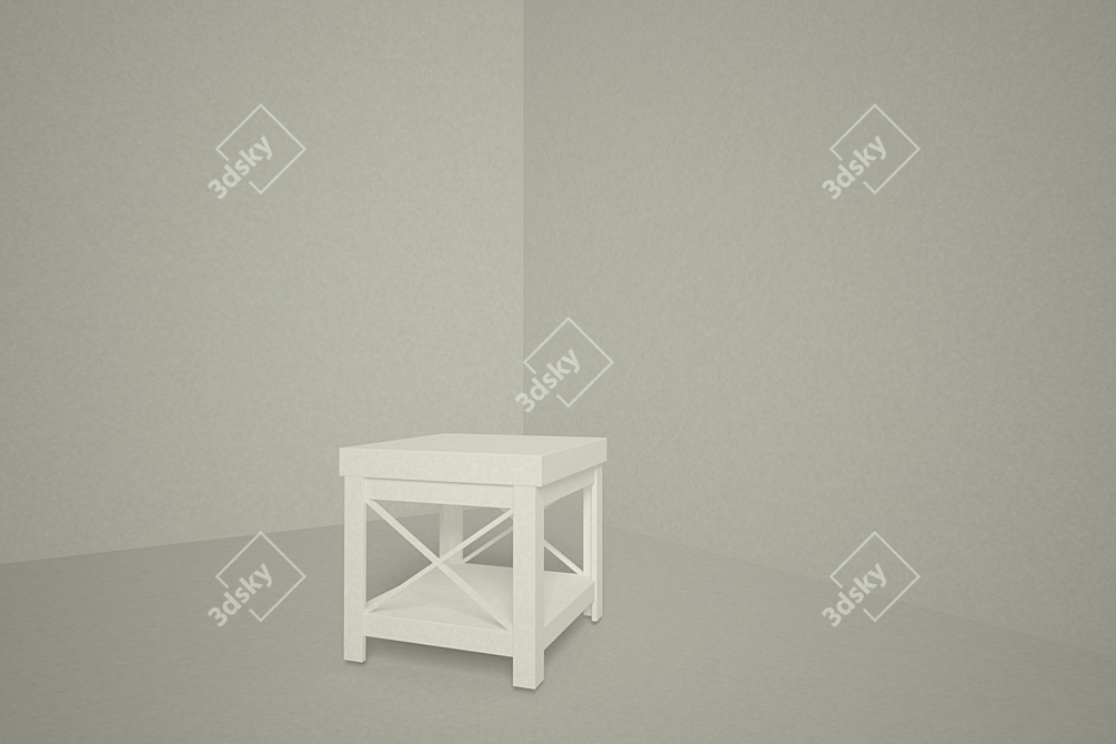 Mediterranean-Style Nightstand 3D model image 2