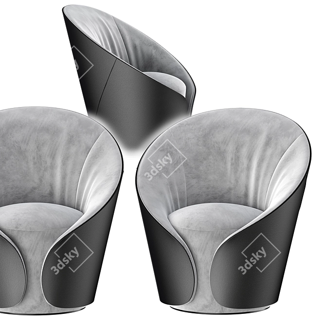 Comfort Elegance: MAMA Armchair 3D model image 6