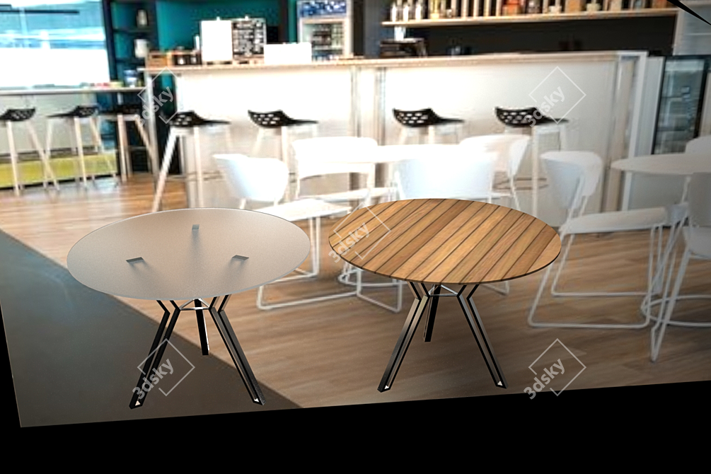 Sleek Scandi Coffee Table 3D model image 1