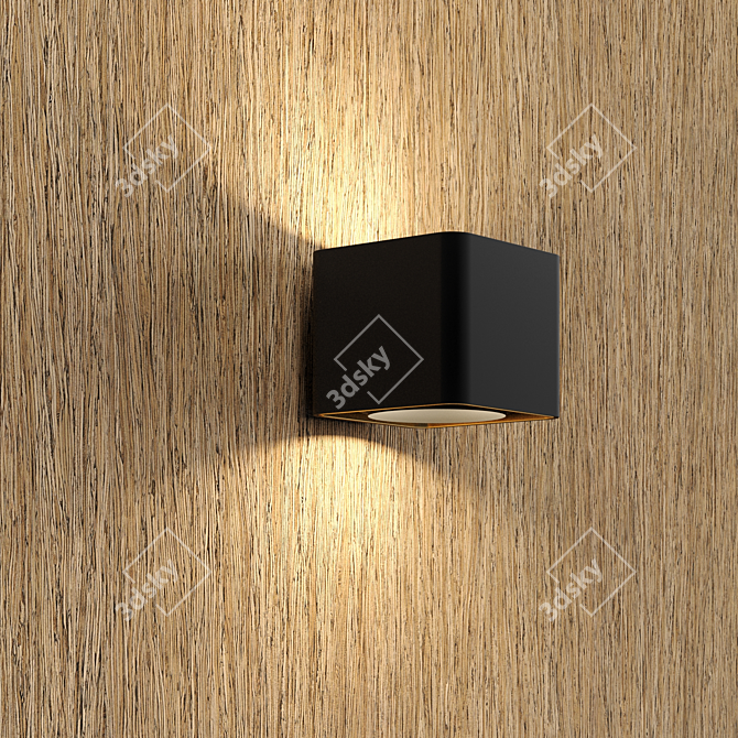 Sleek Zebrano Wood Design 3D model image 2