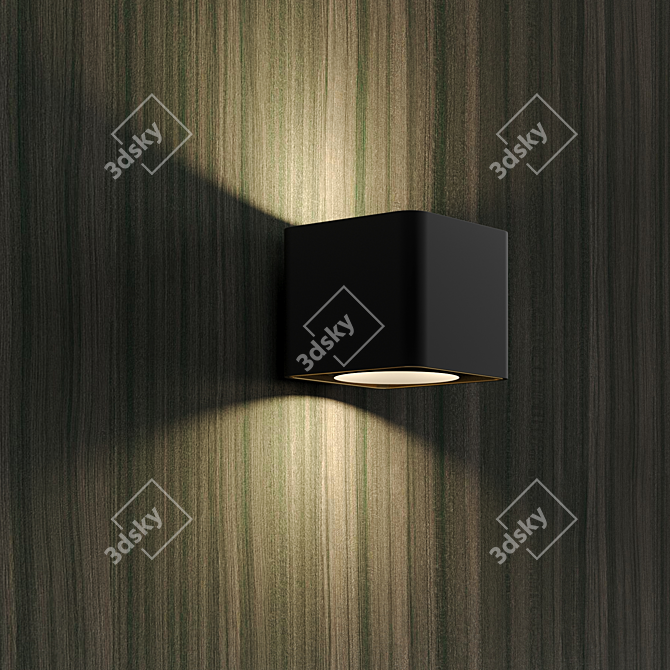 Exquisite Ebony Black Wood 3D model image 2