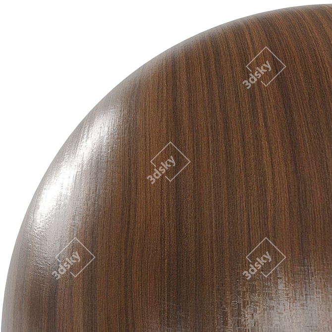 Exquisite Ebony Wood Texture 3D model image 4