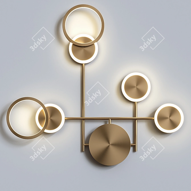 Zingy Modern Lamp: Elegant Illumination 3D model image 1