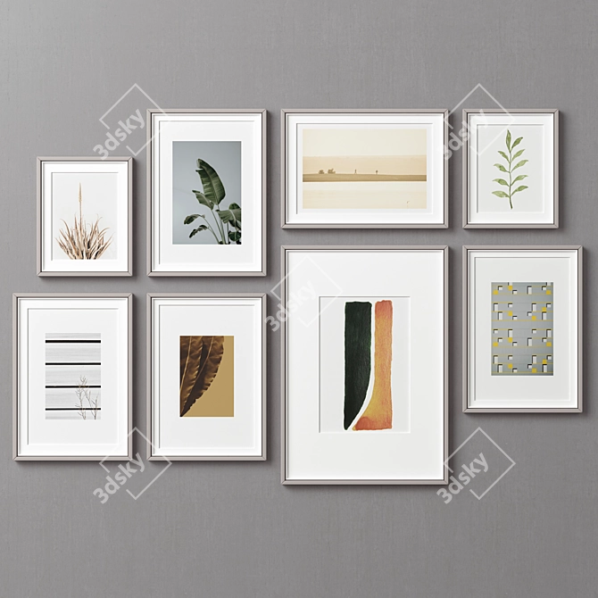 Elegant Frame Set - 8 Frames 3D model image 3