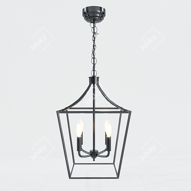 Elegant Lighting Marden Chandelier 3D model image 1