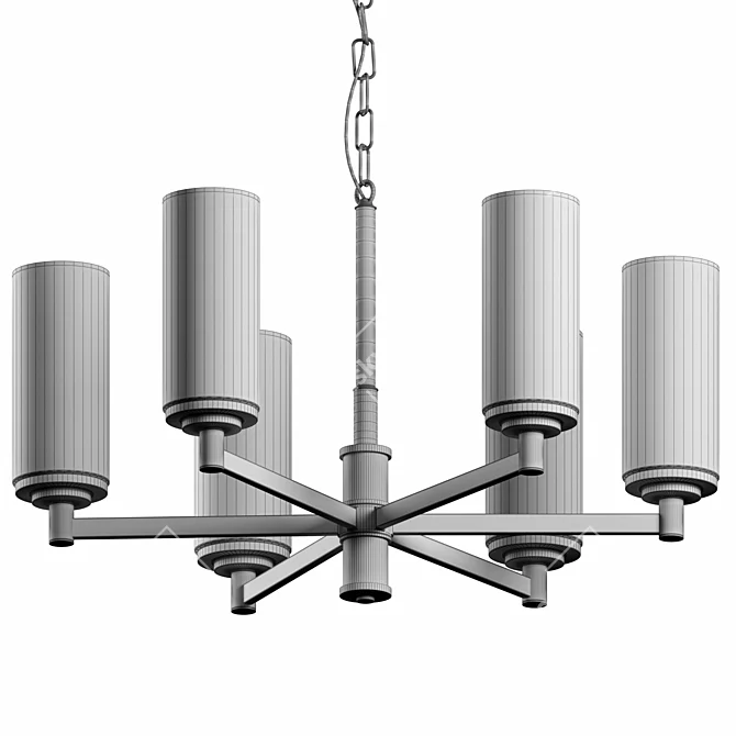 Elegant Liaison Chandelier 3D model image 2