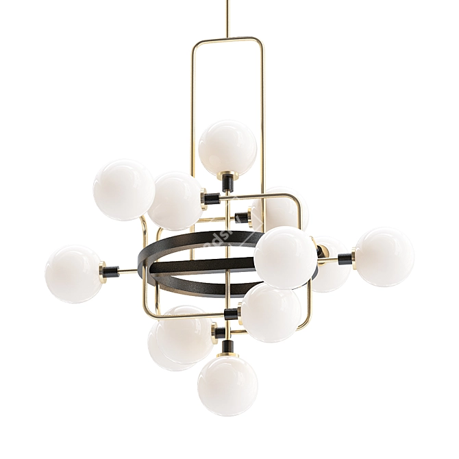 Elegant Viaggio Chandelier: Illuminate Your Space 3D model image 1