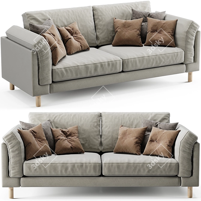 Boconcept Modern Sofa: Stylish and Comfortable 3D model image 1