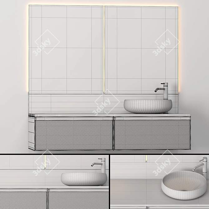 ARTELINEA +skin 140: Sleek Bathroom Elegance 3D model image 4