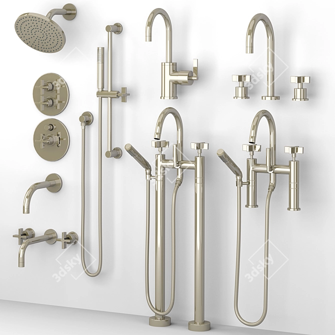 West Slope Rejuvenation Faucets & Bath Shower Set 3D model image 5