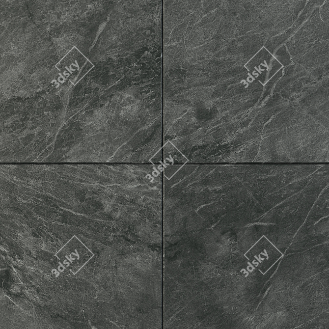 Flaviker Savoy Graphite: Versatile Wall & Floor Tile 3D model image 2