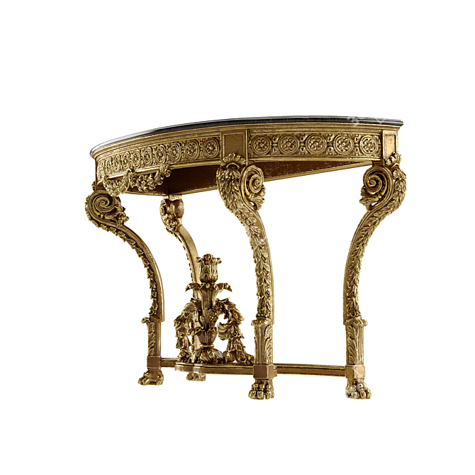 Louis XVI French Console Table 3D model image 4