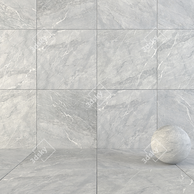 Savoy Graphite 120x120 Wall & Floor Tiles 3D model image 1