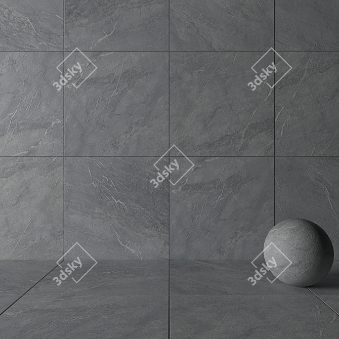 Savoy Graphite 120x120 Wall & Floor Tiles 3D model image 3