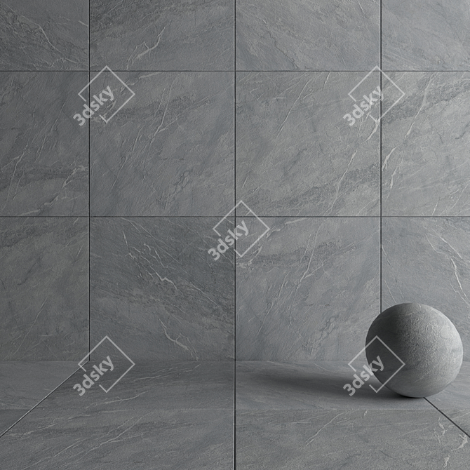 Savoy Graphite 120x120 Wall & Floor Tiles 3D model image 4