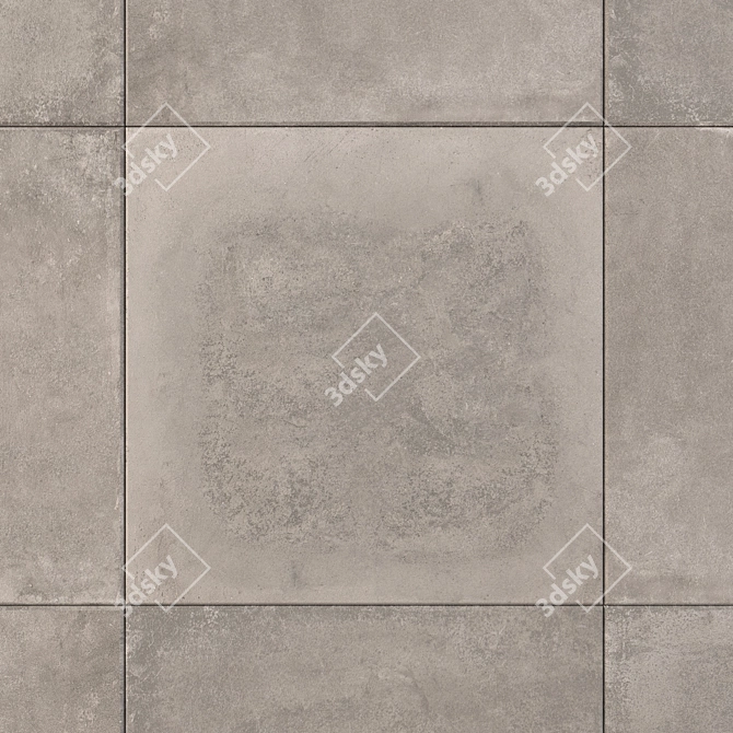 Flaviker x20 Backstage Ash 80x80: Versatile Wall and Floor Tiles 3D model image 2