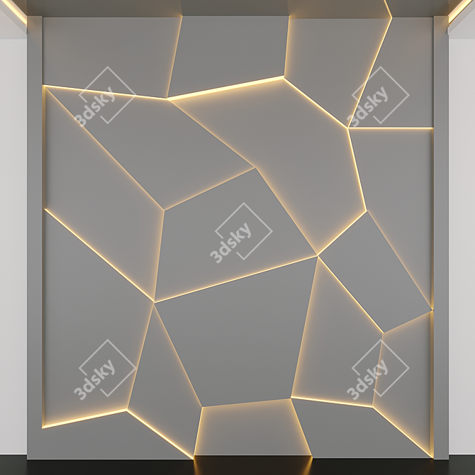 3D Decorative Panels: Modern, Versatile Design 3D model image 1