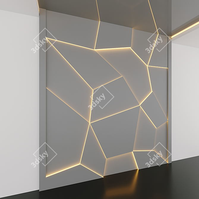 3D Decorative Panels: Modern, Versatile Design 3D model image 2