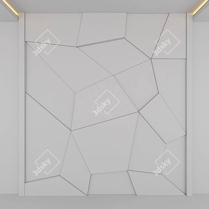 3D Decorative Panels: Modern, Versatile Design 3D model image 4