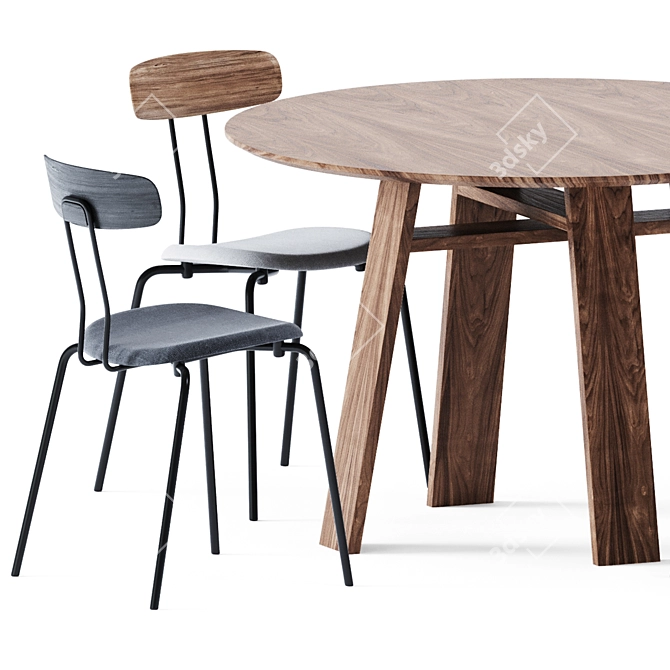 Bondt Dining Table: Zeitraum Excellence 3D model image 2